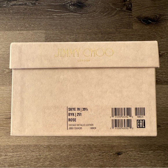❗️SOLD❗️JIMMY CHOO SKYE 70 MULE - ROSE METALLIC - Picture 7 of 8